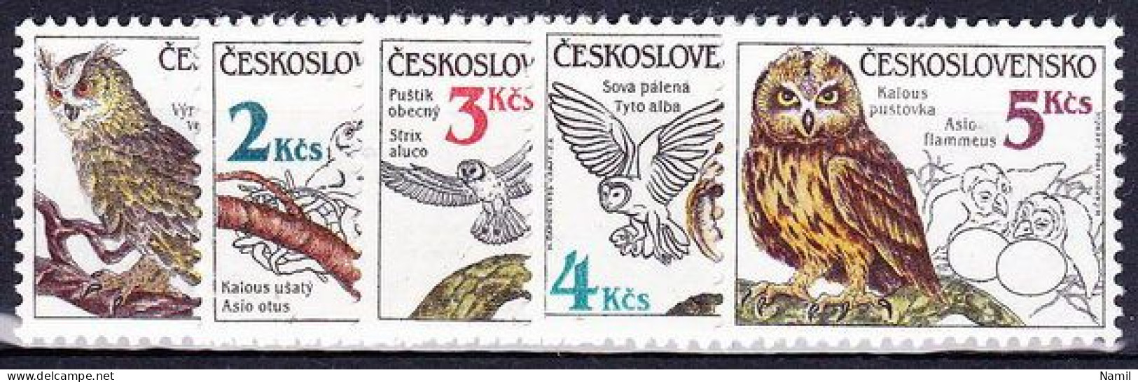 ** Tchécoslovaquie 1986 Mi 2875-9 (Yv 2688-92), (MNH)** - Neufs