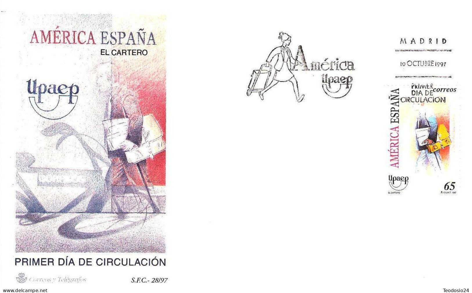 FDC Barcelona 1997.-  UPAEP - FDC