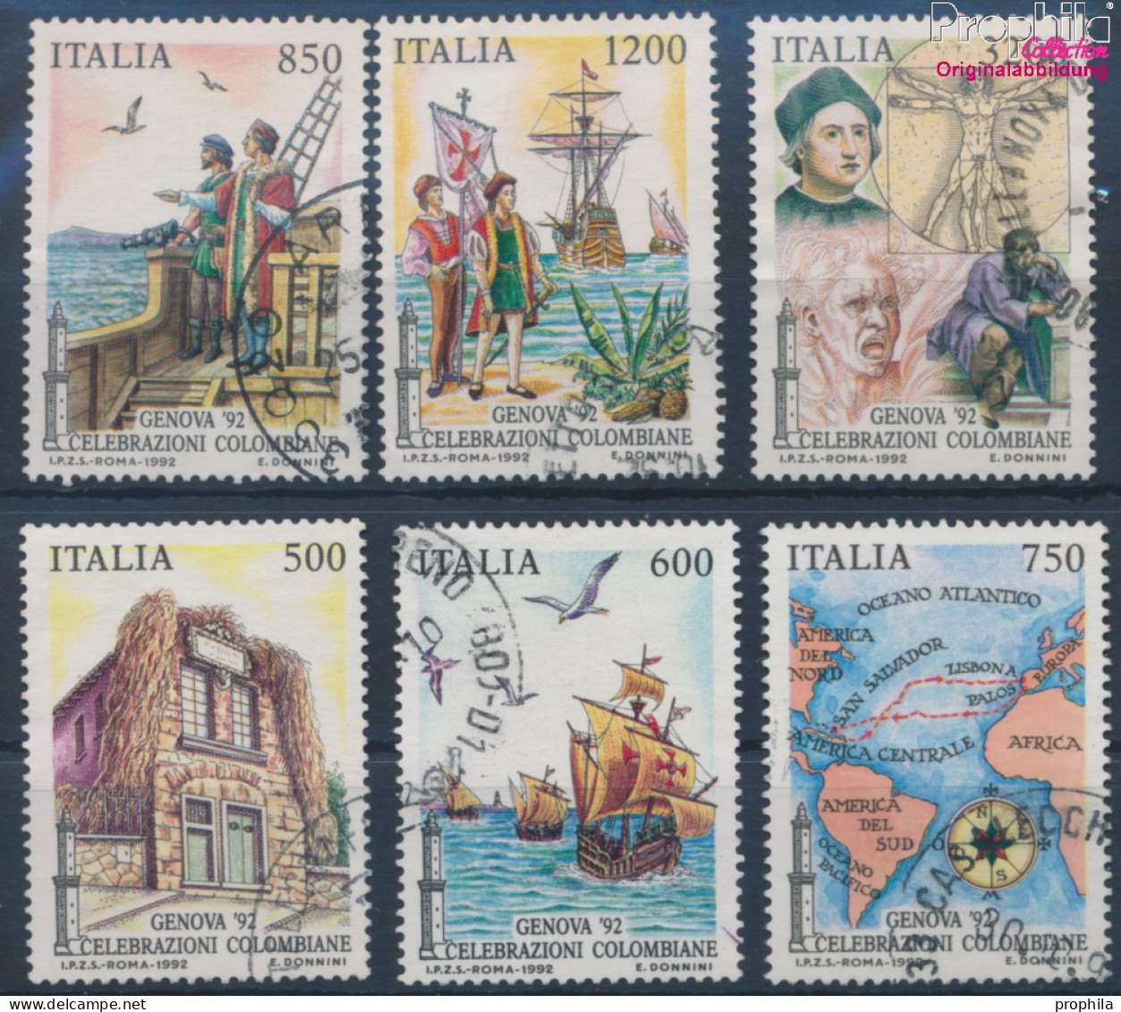 Italien 2242-2247 (kompl.Ausg.) Gestempelt 1992 Kolumbus (10349664 - 1991-00: Oblitérés