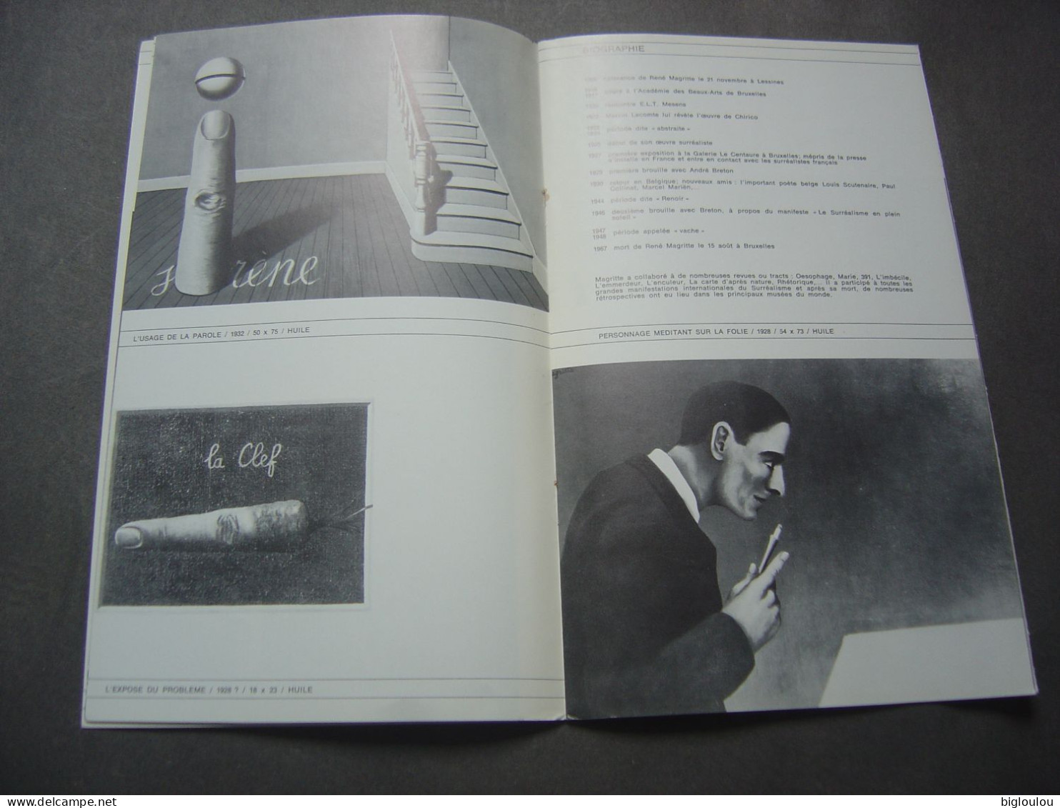 Catalogue Exposition  MAGRITTE - à La Foire De Bâle En 1976   -  20 Pages - Format 15 X 24 - Hedendaagse Kunst