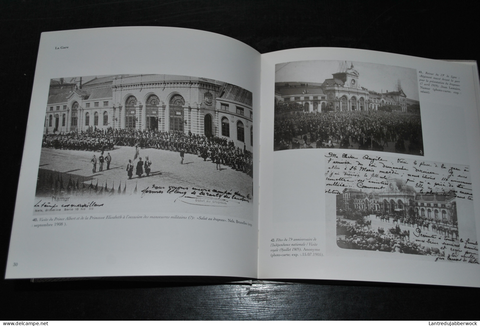 Daniel FRANQUIEN Namur Evénements en cartes postales anciennes Gare Rues Place Saint Aubin Citadelle Sambre Meuse Plan