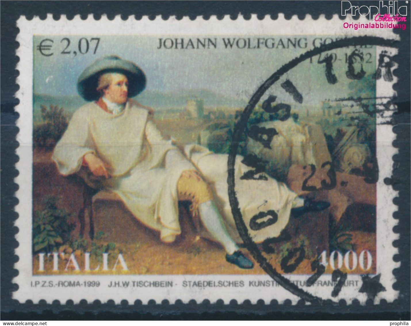 Italien 2645 (kompl.Ausg.) Gestempelt 1999 Johann Wolfgang Von Goethe (10349502 - 1991-00: Oblitérés