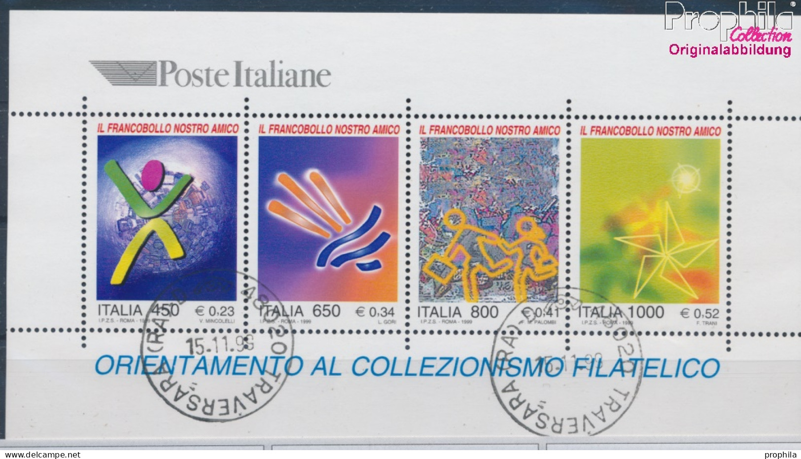 Italien Block19 (kompl.Ausg.) Gestempelt 1999 Philatelieförderung (10349496 - 1991-00: Oblitérés