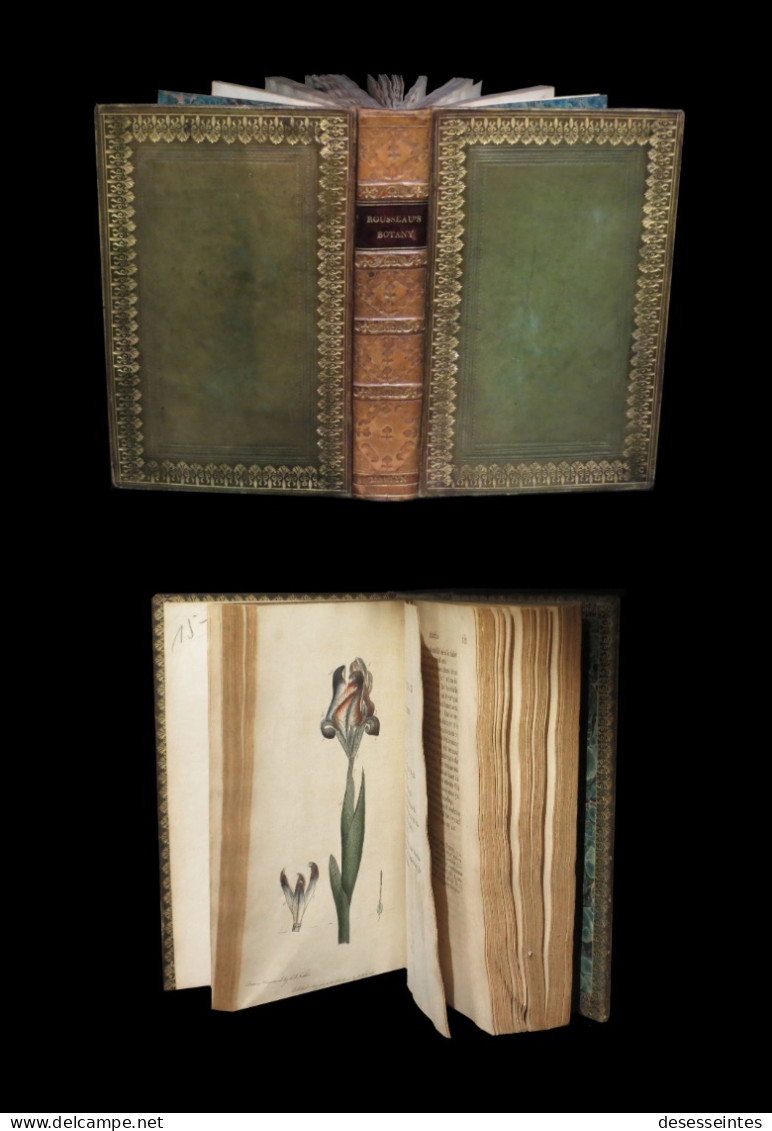 [Signed Binding] ROUSSEAU (Jean-Jacques) -  Letters On The Elements Of Botany. - 1801-1900