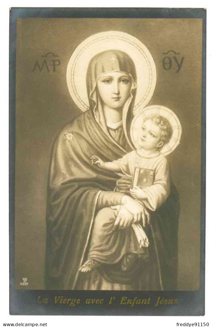 FANTAISIE . FEMME . LA VIERGE AVEC L'ENFANT JESUS . 1913 - Virgen Mary & Madonnas
