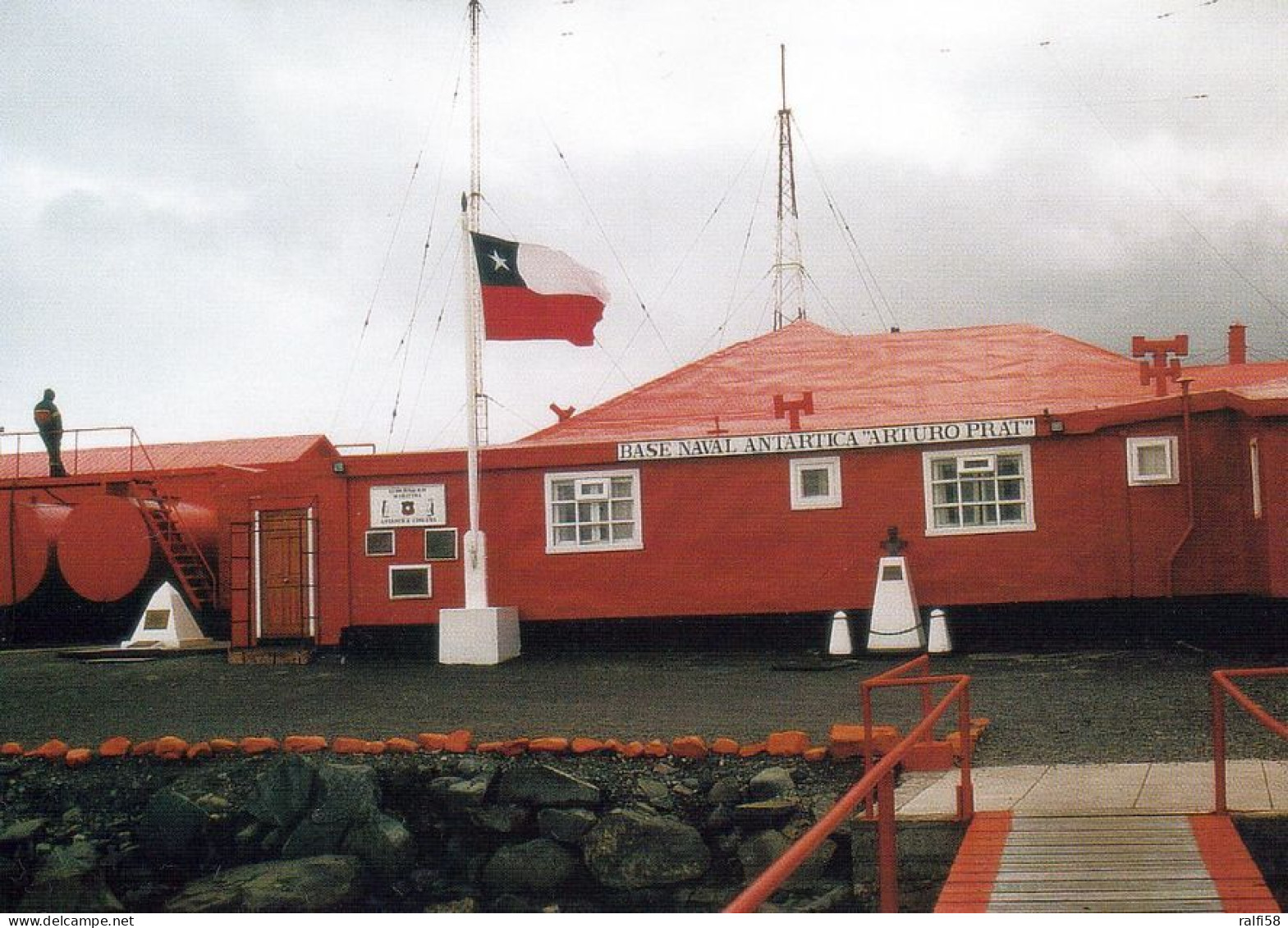 1 AK Antarktis / Antarctica * Greenwich Island Mit Der Station Arturo Prat (Chile) * - Altri & Non Classificati