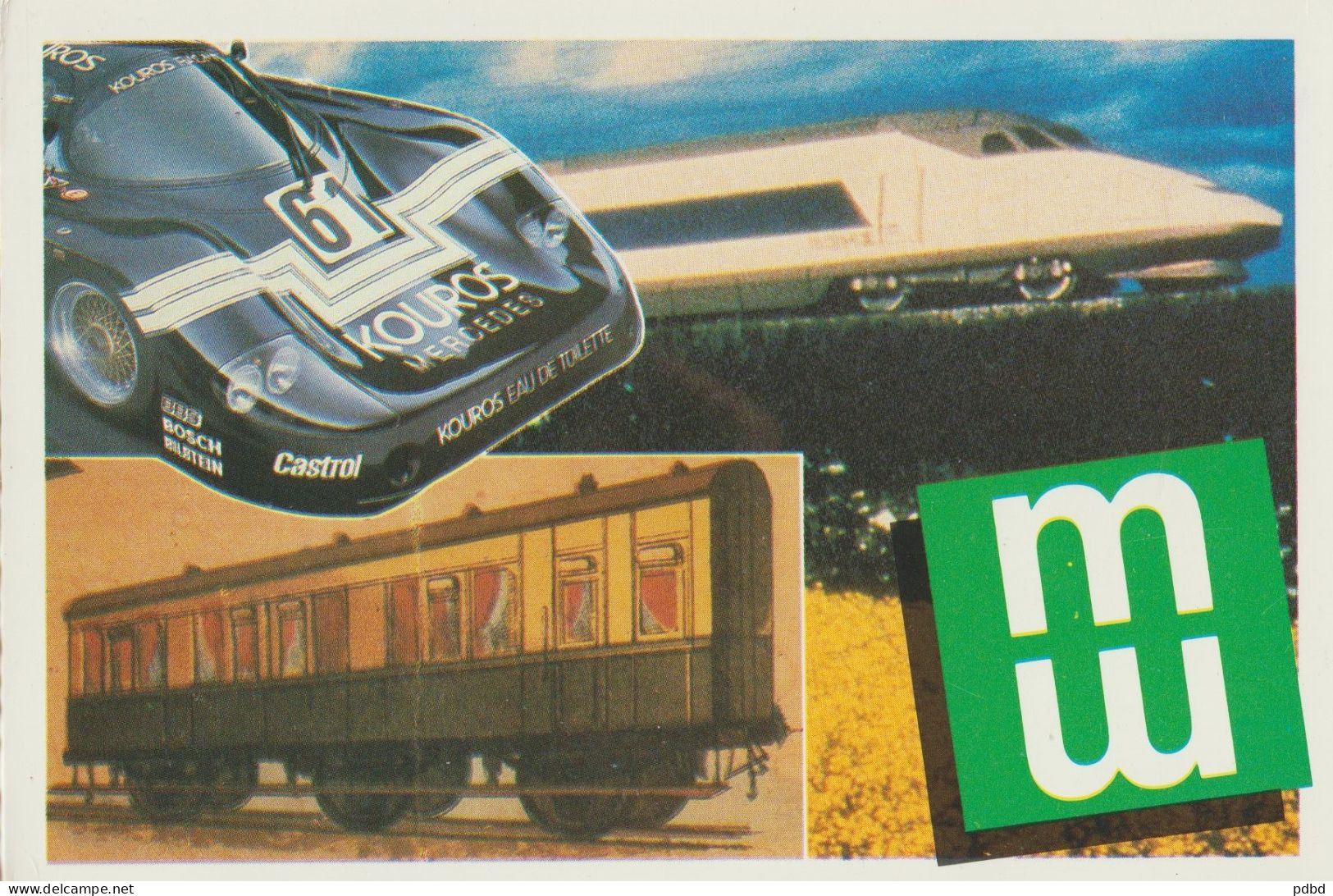 TGV 79 . Atlantique . Pub . Mutuelles Du Mans . 1987 . Multi Vues . - Treni