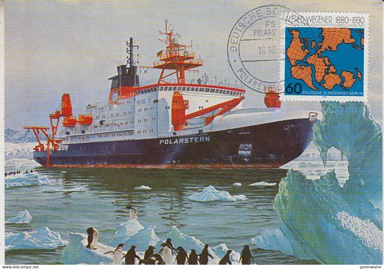 Germany FS Polarstern Postcard Alfred Wegener Ca 18.10.1996 (GS157) - Poolshepen & Ijsbrekers