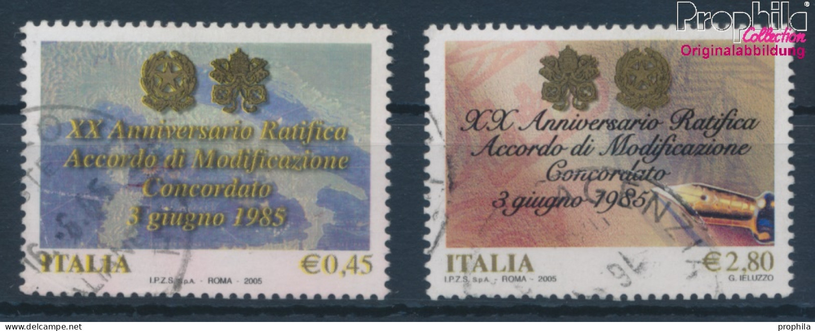 Italien 3042-3043 (kompl.Ausg.) Gestempelt 2005 Konkordat Italien Und Vatikan (10349961 - 2001-10: Used