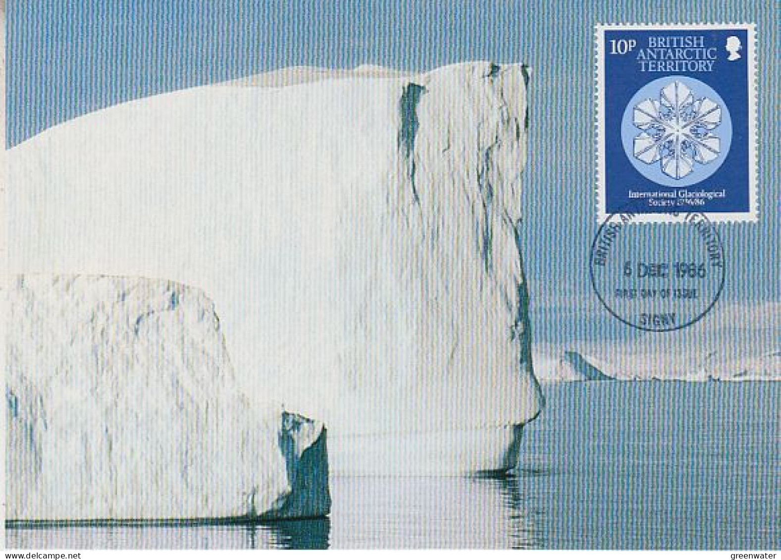 British Antarctic Territory (BAT) Gaciological Society  Maxicard Ca Signy 6 DEC 1966 (GS157A) - Tarjetas – Máxima