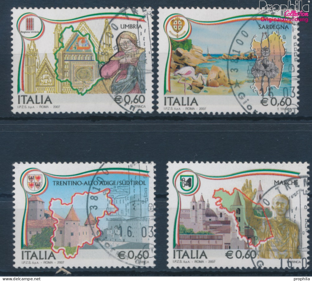 Italien 3163-3166 (kompl.Ausg.) Gestempelt 2007 Regionen Italiens (10349873 - 2001-10: Usati