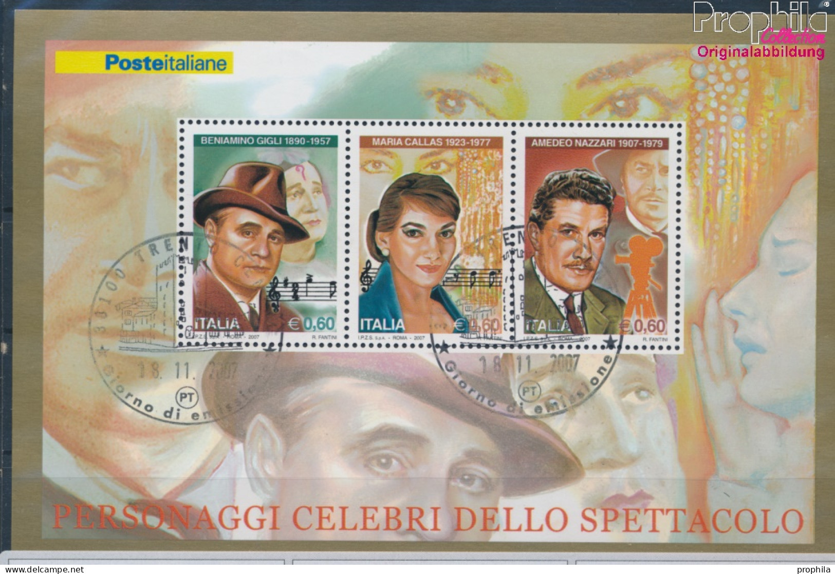 Italien Block40 (kompl.Ausg.) Gestempelt 2007 Darstellende Künstler (10349841 - 2001-10: Used