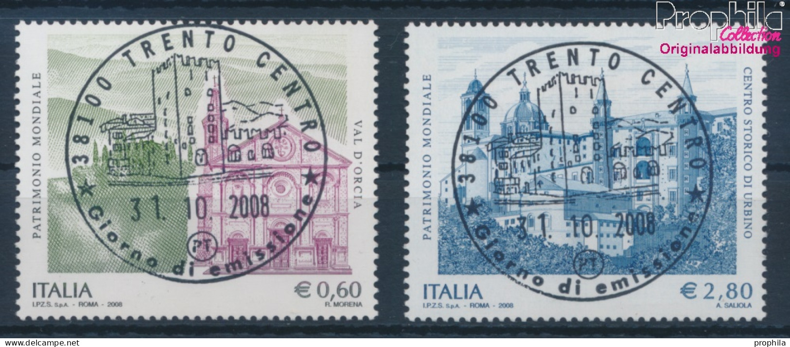 Italien 3276-3277 (kompl.Ausg.) Gestempelt 2008 UNESCO Welterbe (10349787 - 2001-10: Usati