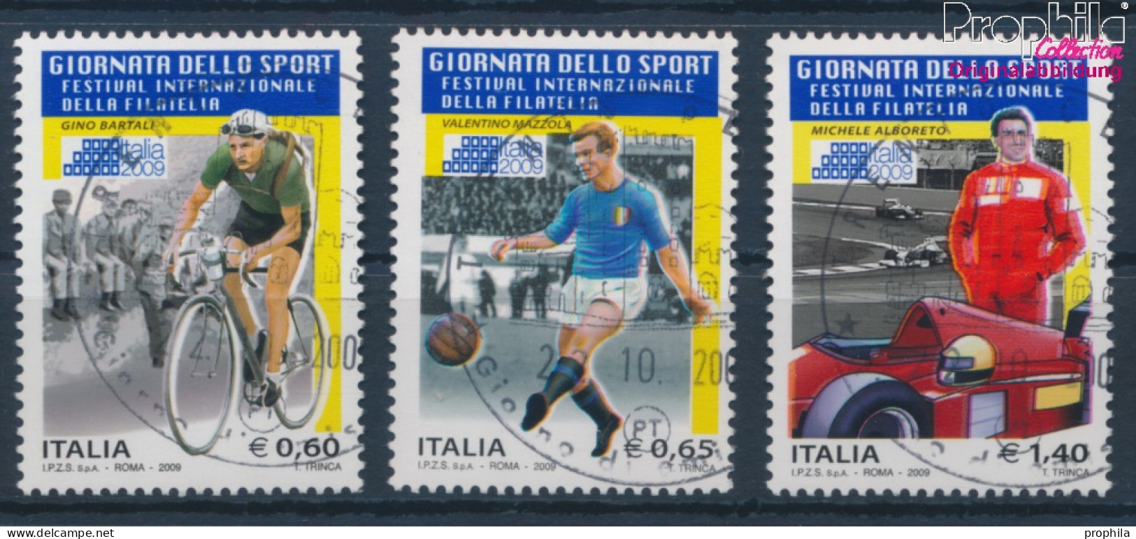 Italien 3336-3338 (kompl.Ausg.) Gestempelt 2009 BriefmarkenausstellungITALIA09 (10349741 - 2001-10: Usati