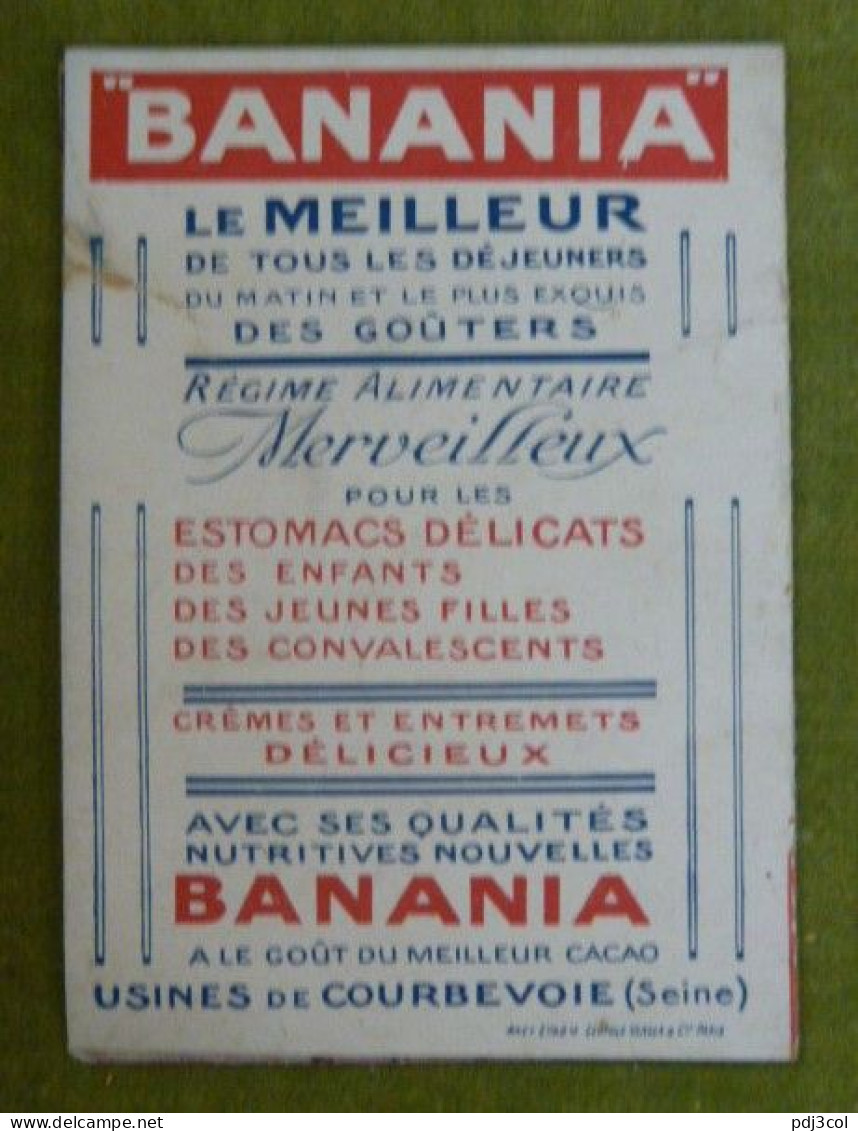 Rare Chromo Pliée BANANIA - Y A Bon Banania - Vers 1920 - Autres & Non Classés