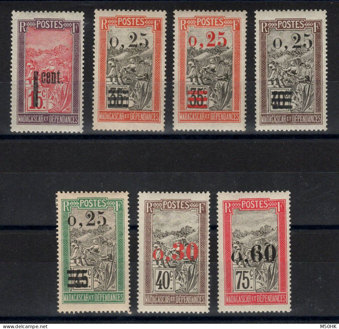 Madagascar - YV 125 à 130 N* MH , Cote 55,75 Euros - Unused Stamps