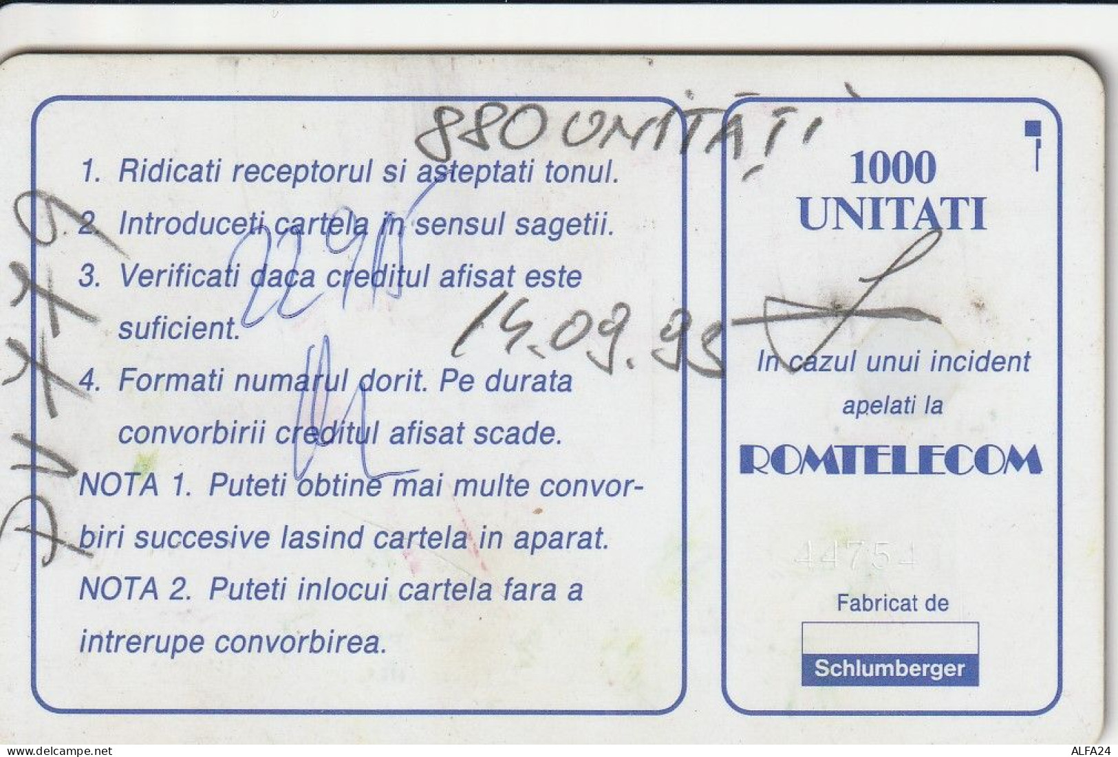 PHONE CARD ROMANIA  (E54.16.8 - Rumänien