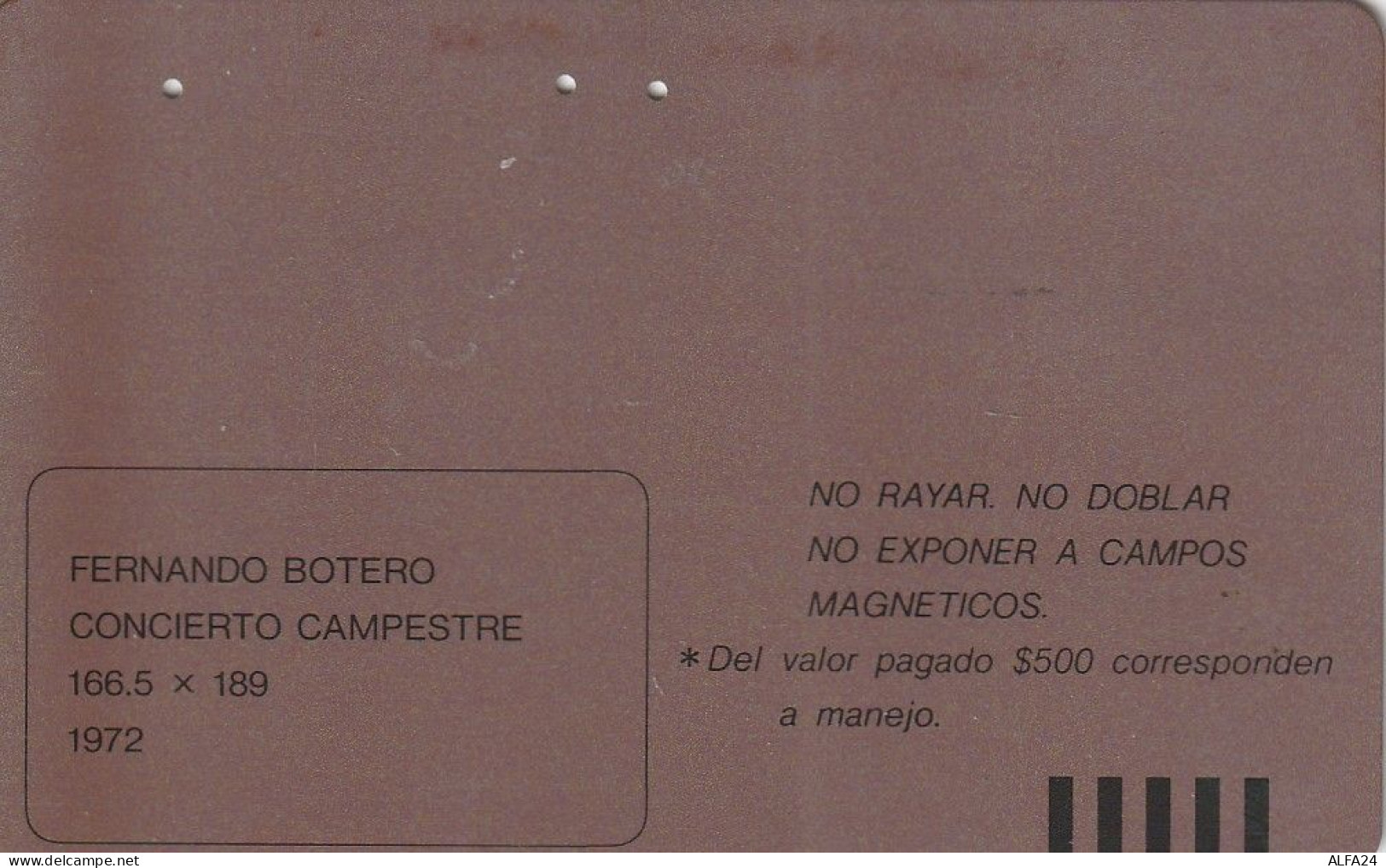 PHONE CARD COLOMBIA  (E54.4.7 - Colombie