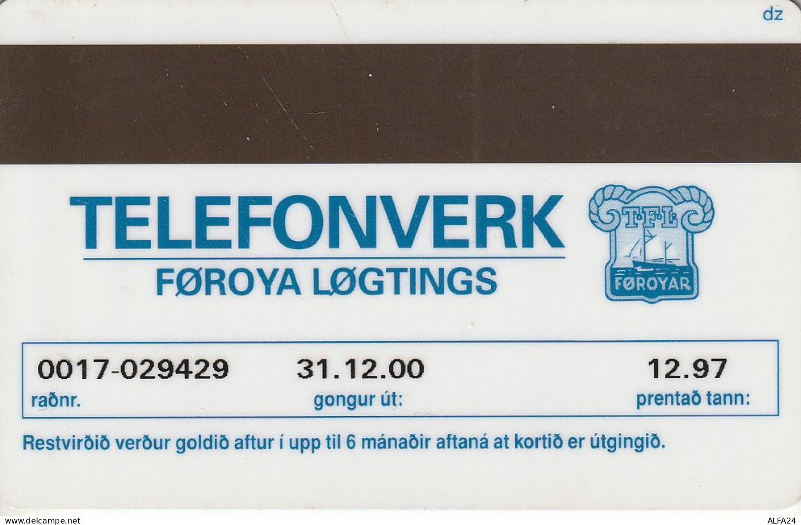 PHONE CARD FAR OER  (E53.46.6 - Isole Faroe