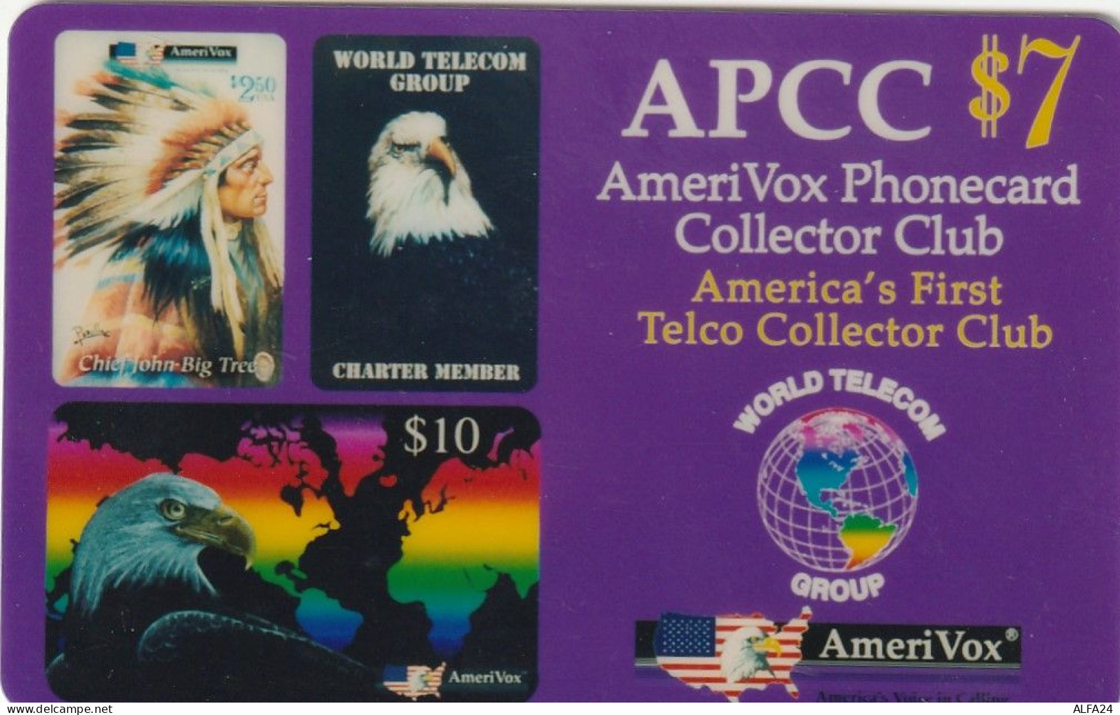 PREPAID PHONE CARD STATI UNITI AMERIVOX (E53.40.2 - Amerivox