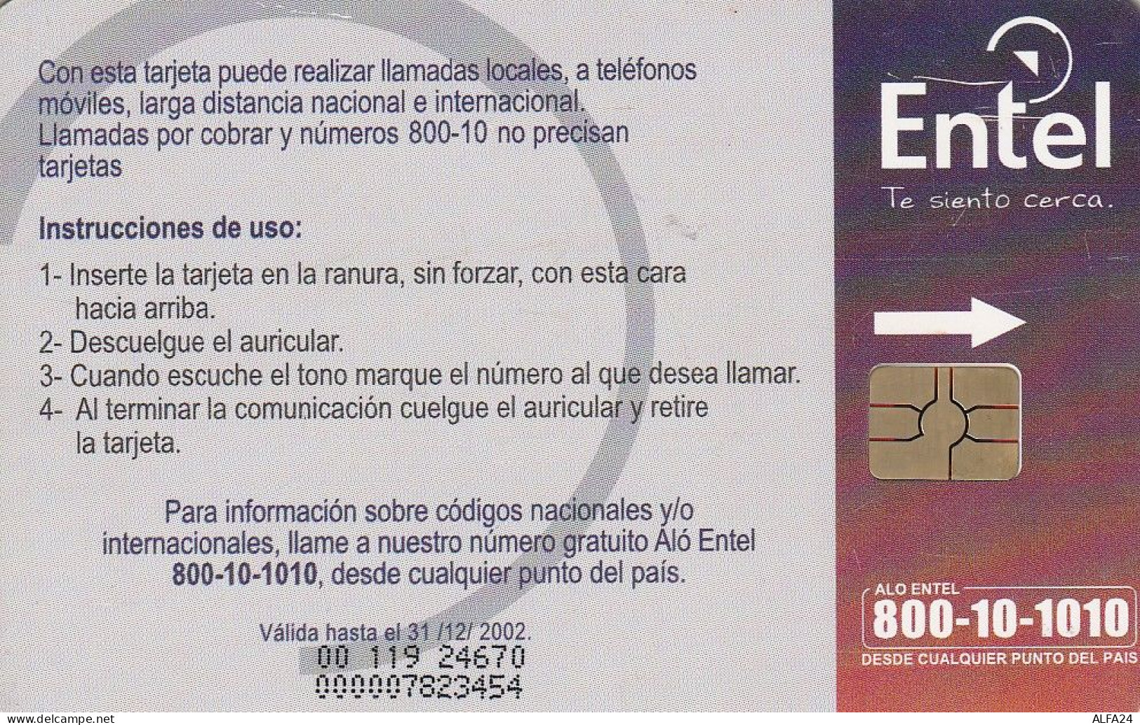 PHONE CARD BOLIVIA  (E52.26.4 - Bolivie