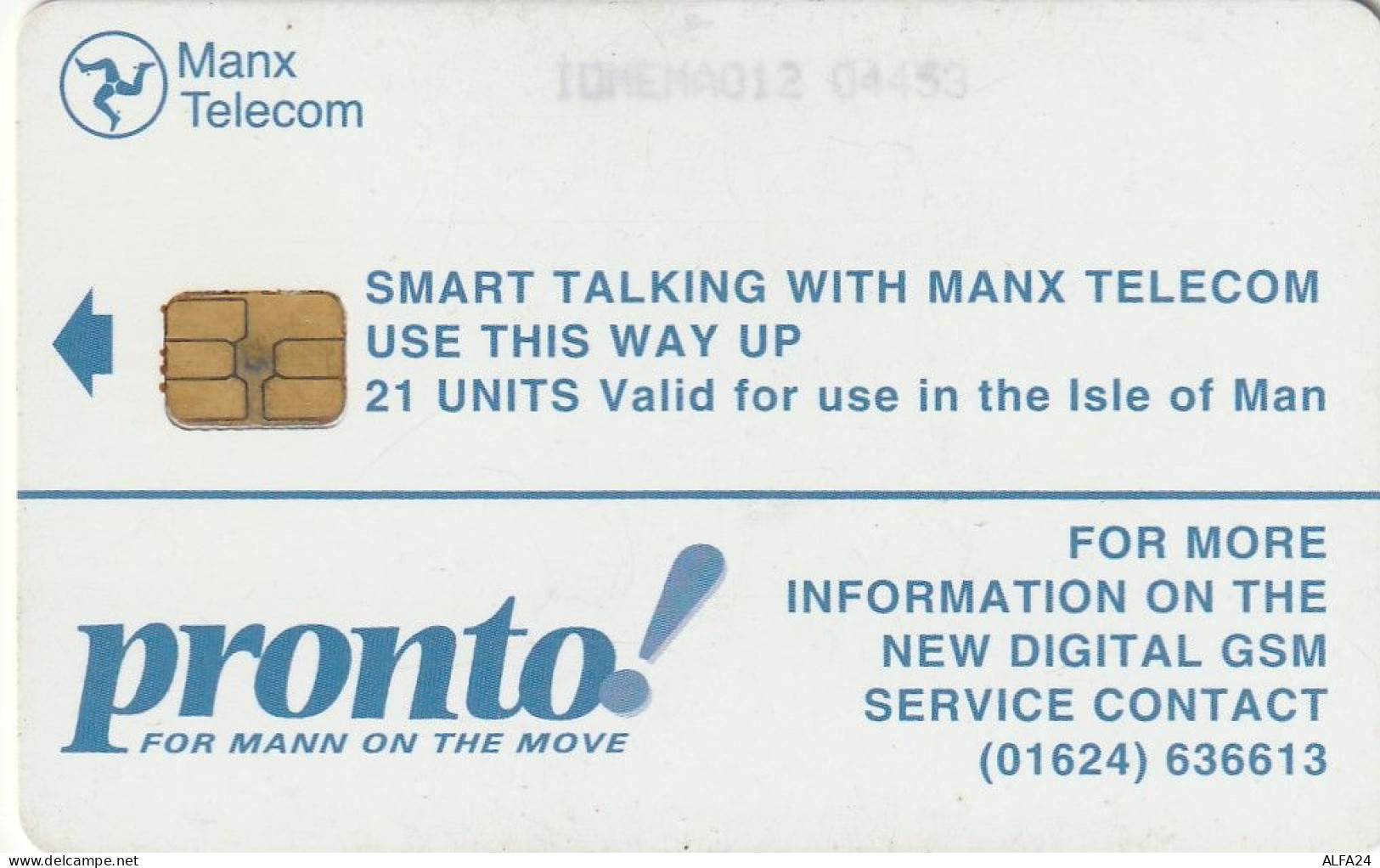 PHONE CARD ISOLA MAN  (E51.24.1 - Man (Isle Of)