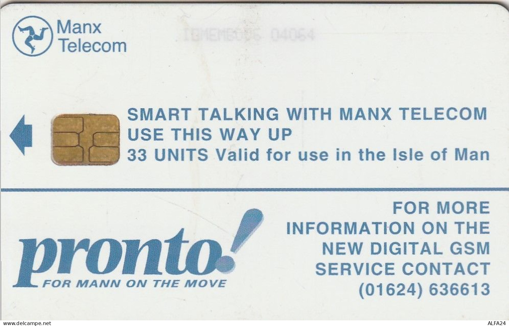 PHONE CARD ISOLA MAN  (E51.24.3 - Man (Isle Of)