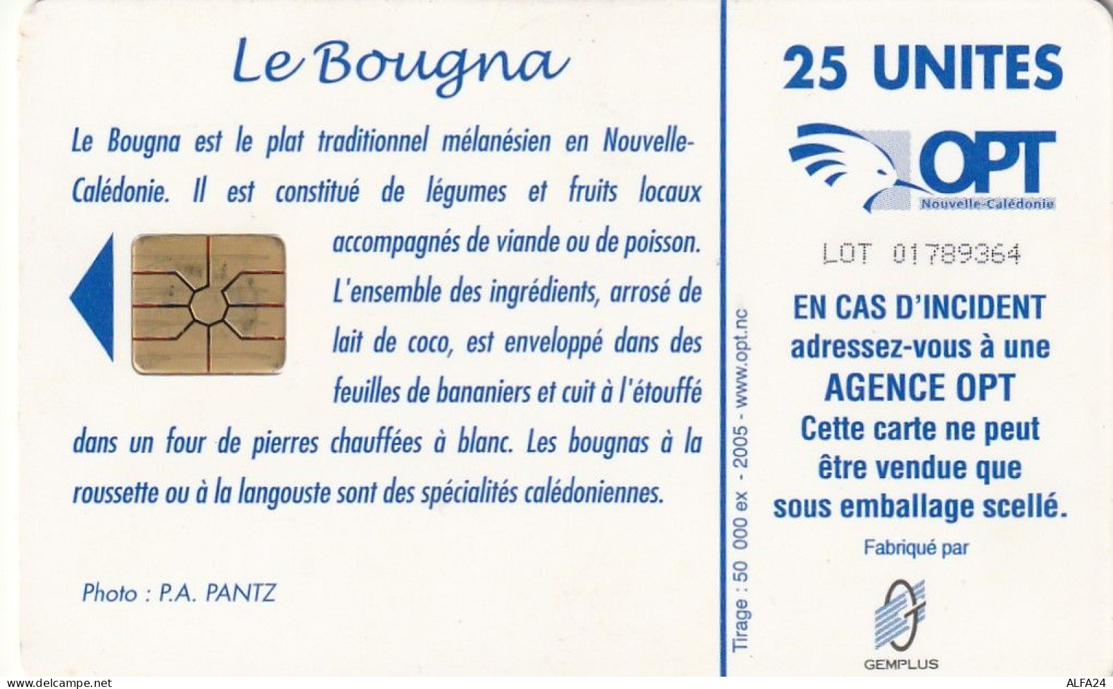 PHONE CARD NUOVA CALEDONIA  (E51.12.3 - New Caledonia