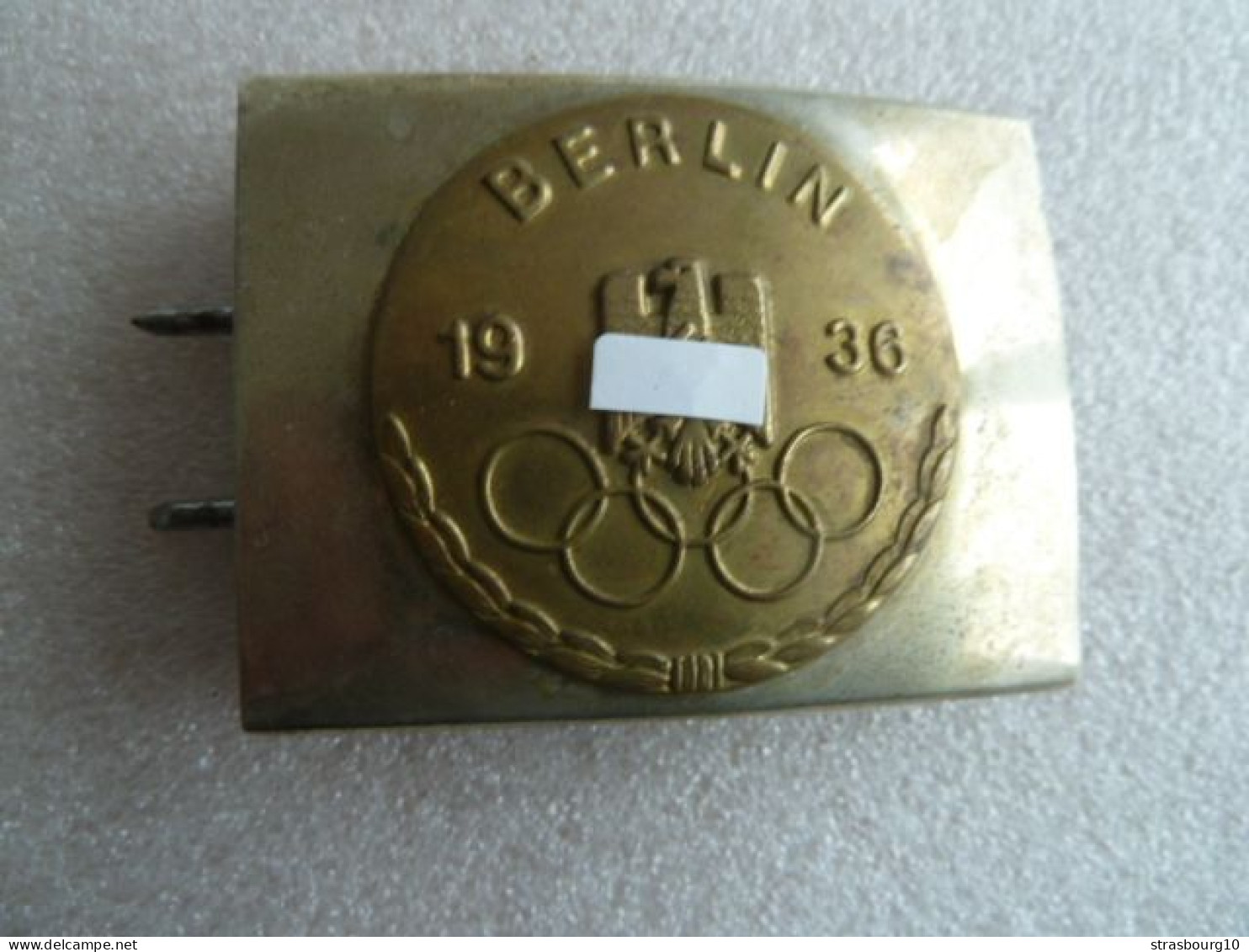 BOUCLE DE CEINTURON ALLEMANDE 1936 JEUX OLYMPIQUES BERLIN - Divise