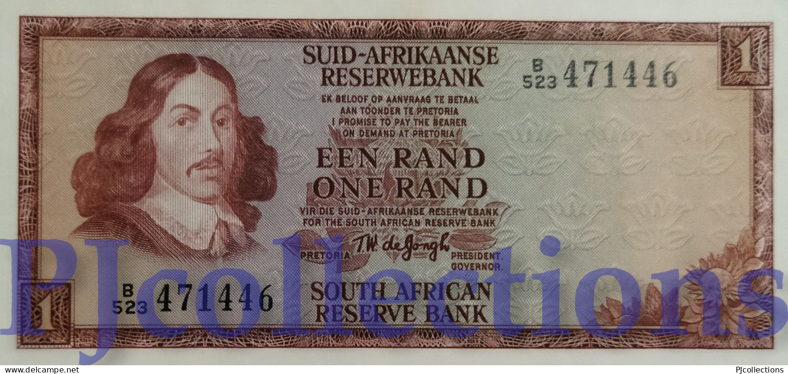 SOUTH AFRICA 1 RAND 1975 PICK 116b UNC - Afrique Du Sud