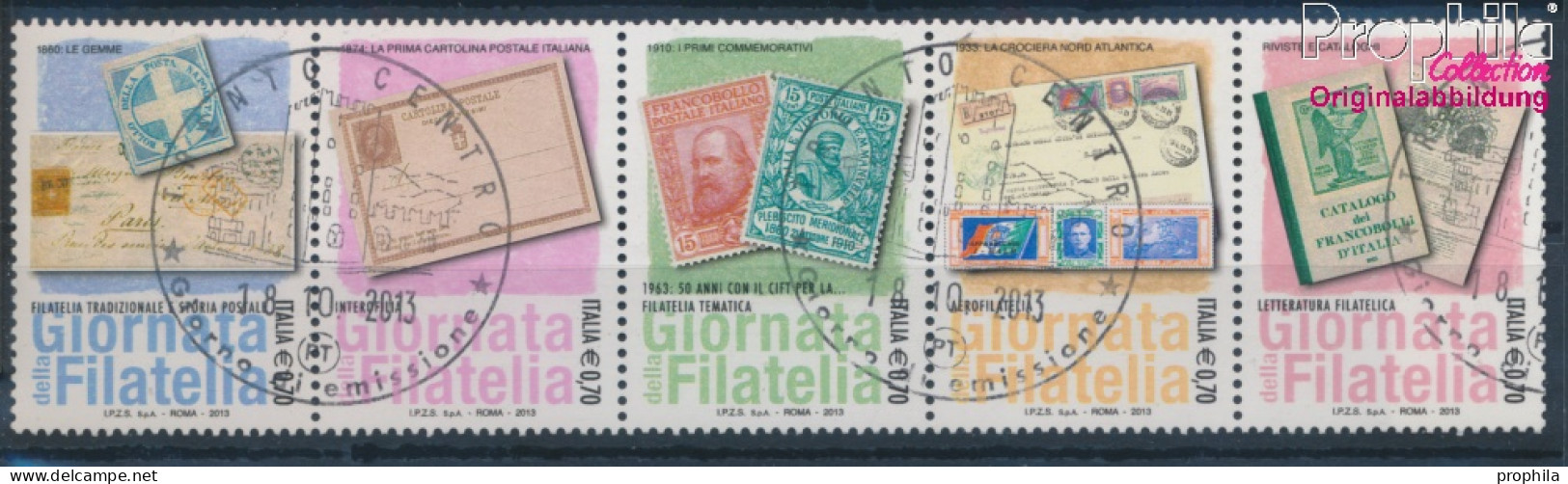 Italien 3643-3647 Fünferstreifen (kompl.Ausg.) Gestempelt 2013 Philatelie (10355245 - 2011-20: Oblitérés