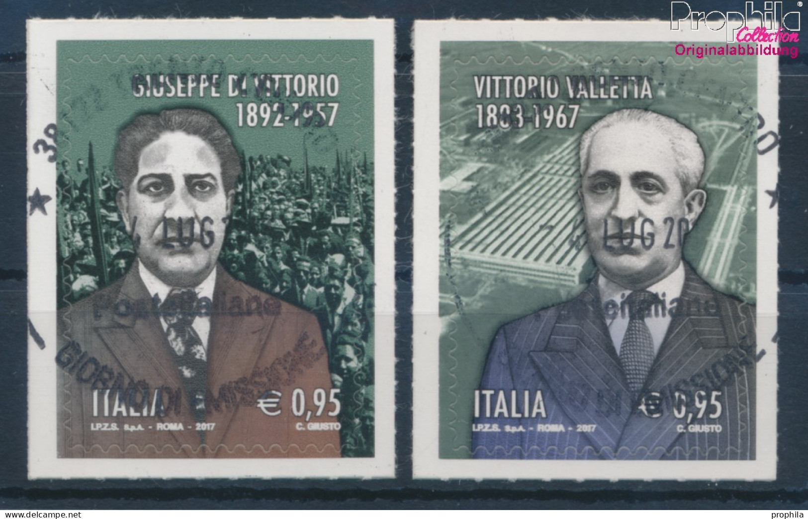 Italien 3990-3991 (kompl.Ausg.) Gestempelt 2017 60. Todestag Giuseppe Di Vittorio (10355119 - 2011-20: Usados