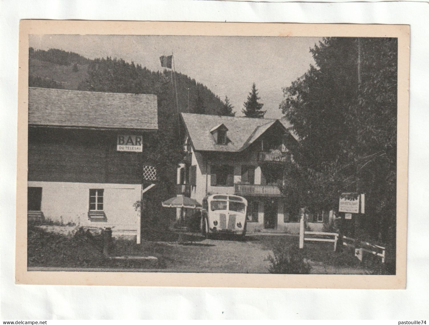 CPA :  15 X 10  -  CHATEL  -  Châlet-Hôtel  Bellevue  Et  Bar  Du  Téleski - Châtel