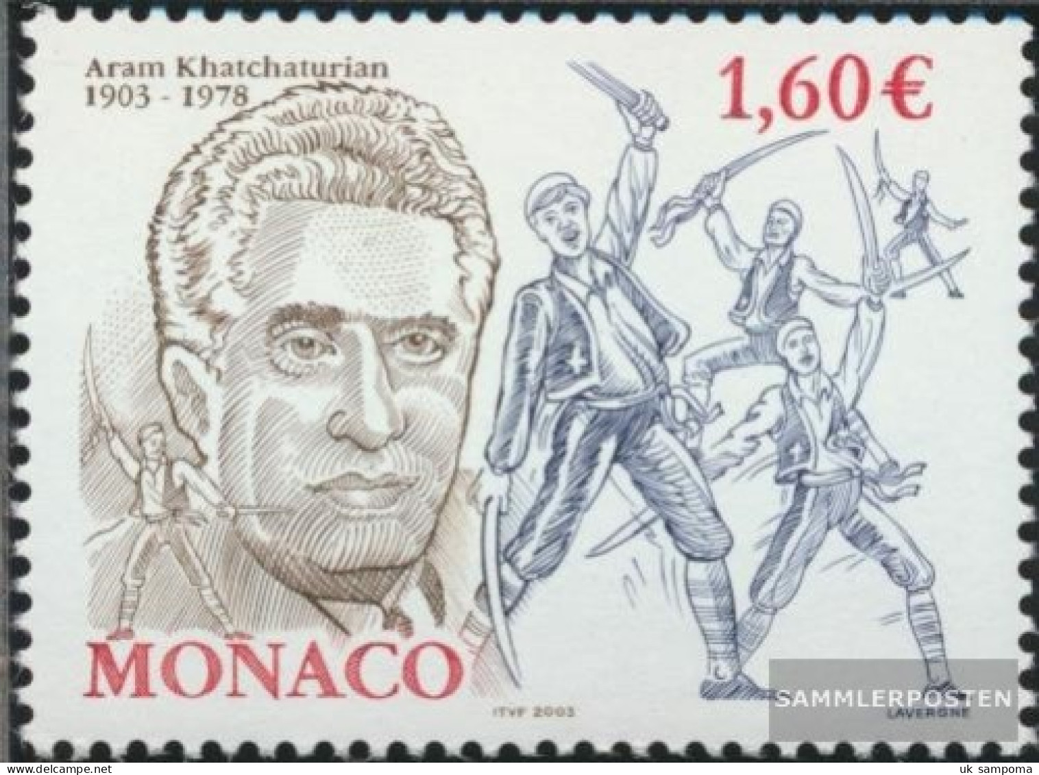 Monaco 2655 (complete Issue) Unmounted Mint / Never Hinged 2003 Aram Chatschaturjan - Unused Stamps