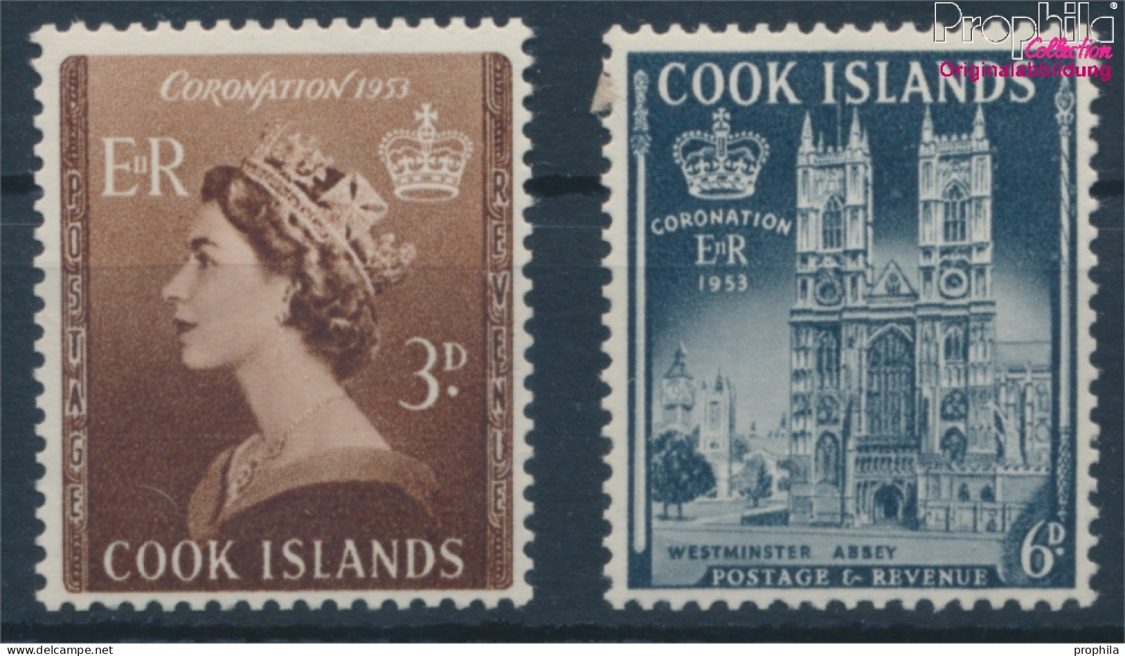 Cookinseln 90-91 (kompl.Ausg.) Postfrisch 1953 Krönung (10364282 - Cook Islands