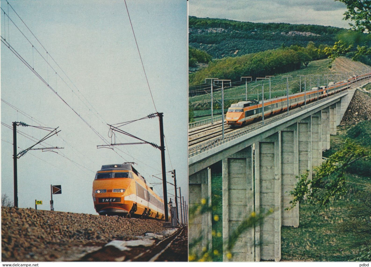 TGV 84 . 8 CPM . Sud-Est . Ed La Vie Du Rail . Série N° 1 à 8 . 1986 . Photographes Différents . - Trains