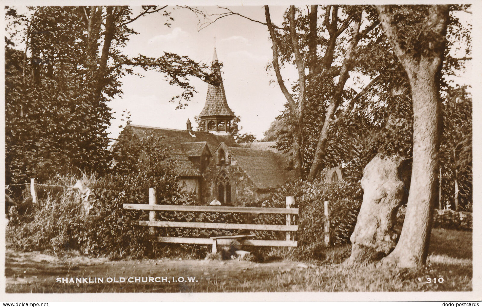 PC41997 Shanklin Old Church. I. O. W. No 310. RP. B. Hopkins - Monde