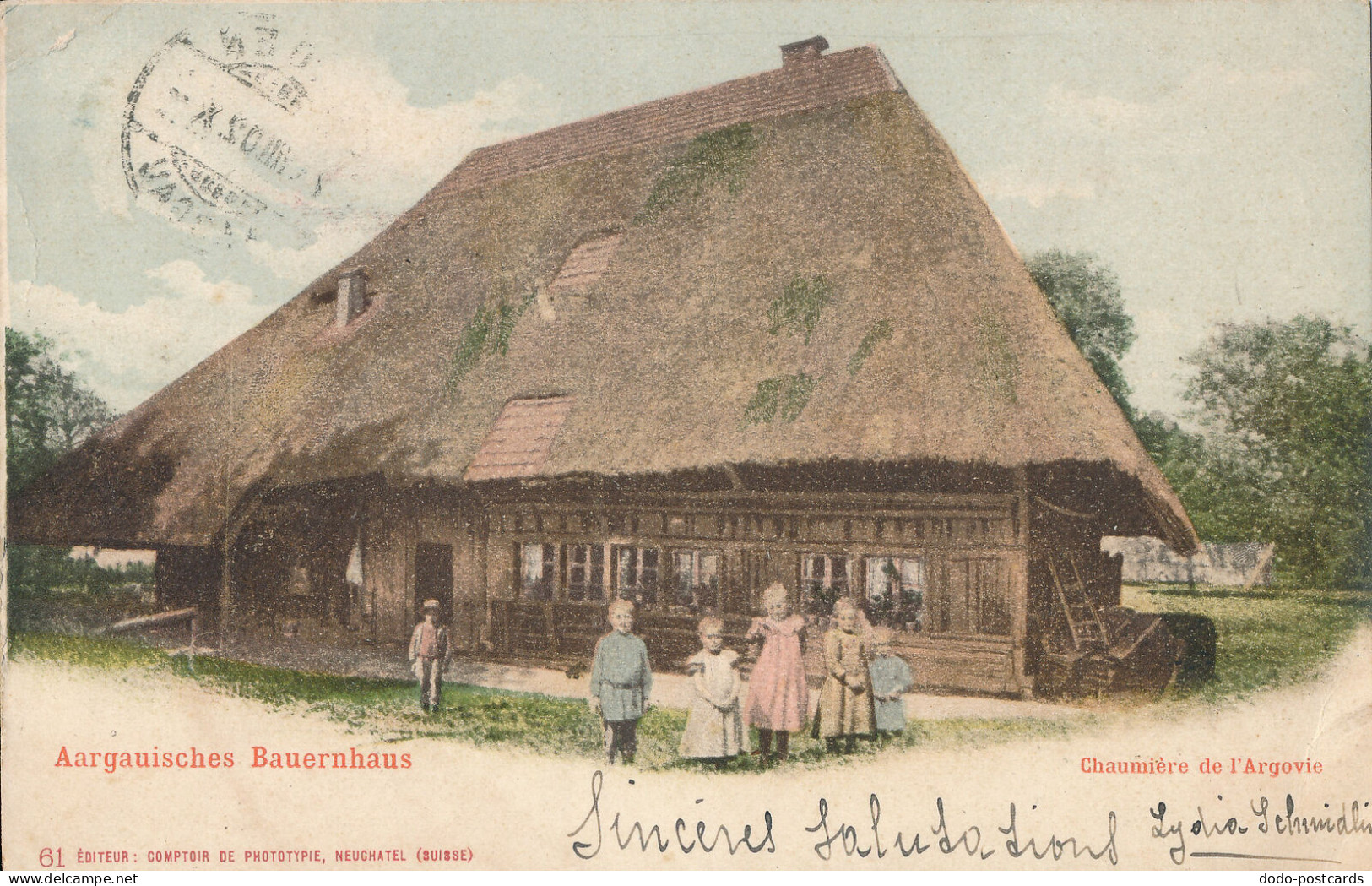 PC41967 Aargauisches Bauernhaus. Phototypie. 1902 - Monde