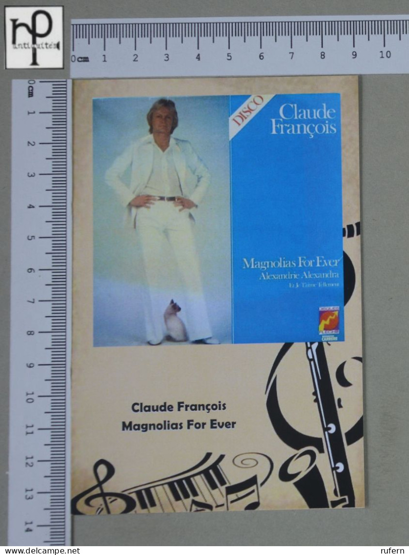 POSTCARD  - CLAUDE FRANÇOIS - LPS COLLECTION - 2 SCANS  - (Nº58719) - Music And Musicians