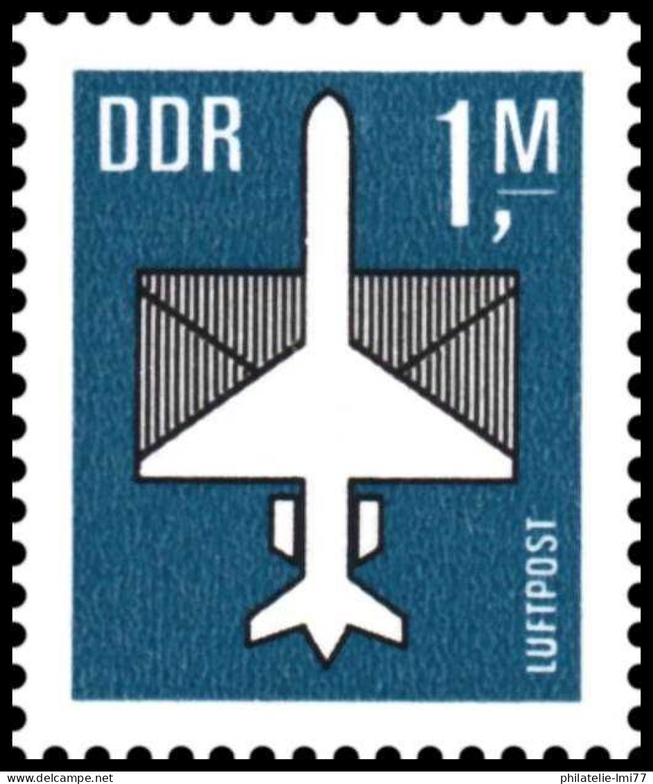 Timbre Poste Aérienne Allemagne Orientale N° A 0010 Neuf Sans Charnière - Poste Aérienne
