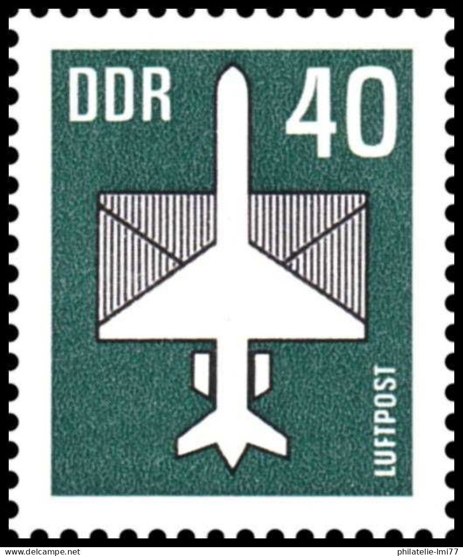 Timbre Poste Aérienne Allemagne Orientale N° A 0009 Neuf Sans Charnière - Correo Aéreo