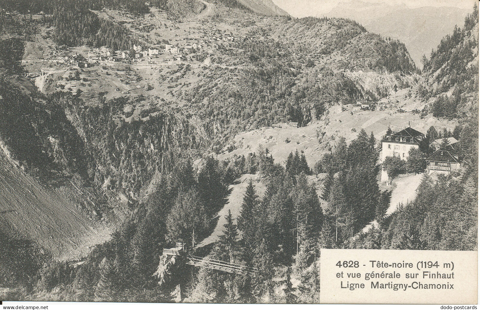 PC38377 Tete Noire 1194 M Et Vue Generale Sur Finhaut Ligne Martigny Chamonix. L - Monde