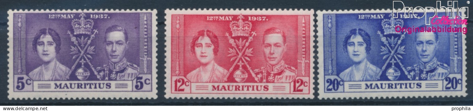 Mauritius Postfrisch Krönung 1937 Krönung  (10364197 - Mauricio (...-1967)