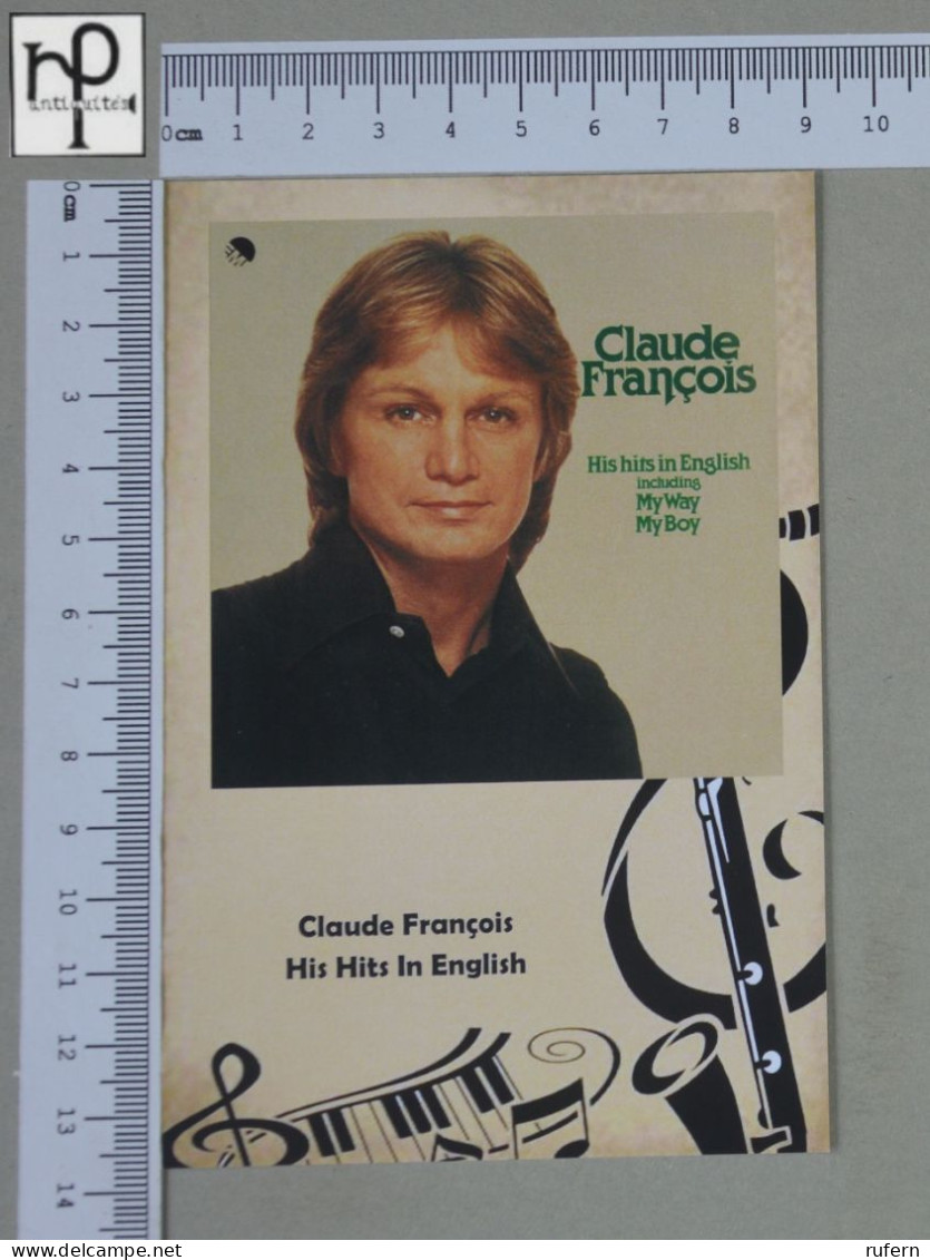 POSTCARD  - CLAUDE FRANÇOIS - LPS COLLECTION - 2 SCANS  - (Nº58721) - Music And Musicians