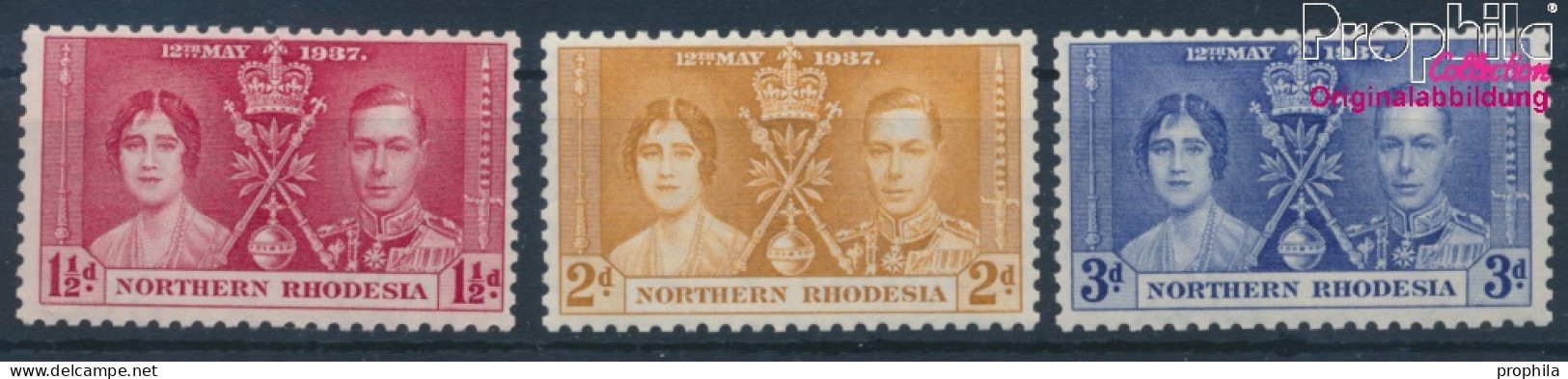 Nord-Rhodesien Postfrisch Krönung 1937 Krönung  (10364184 - Rhodésie Du Nord (...-1963)
