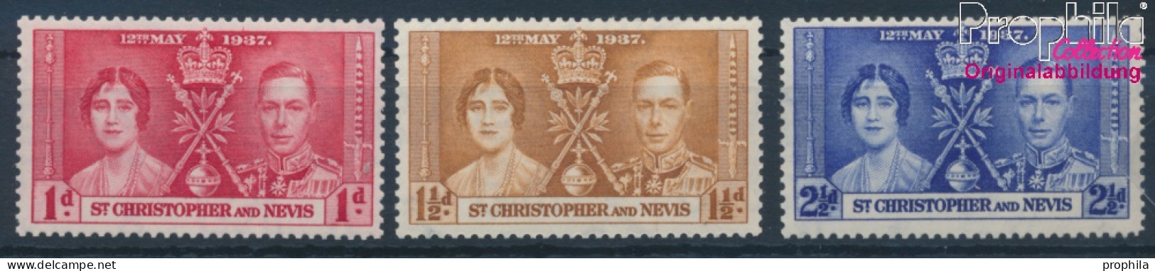 St. Kitts,Chistopher,Nev.,Ang. Postfrisch Krönung 1937 Krönung  (10364181 - St.Kitts Und Nevis ( 1983-...)