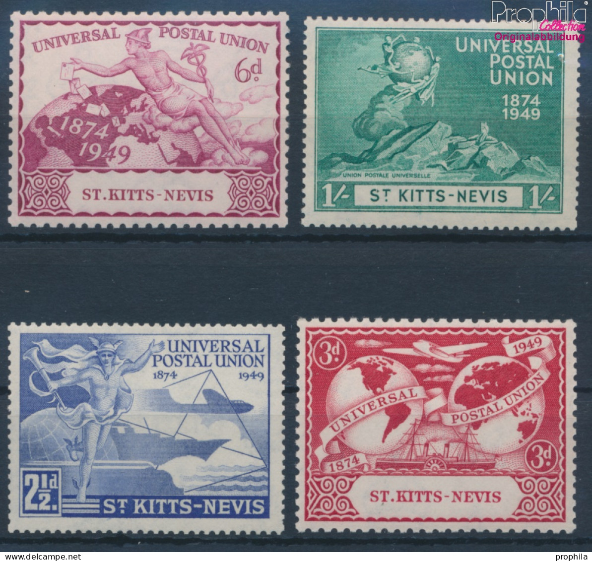 St. Kitts,Chistopher,Nev.,Ang. 88-91 (kompl.Ausg.) Postfrisch 1949 75 Jahre UPU (10364179 - St.Kitts And Nevis ( 1983-...)