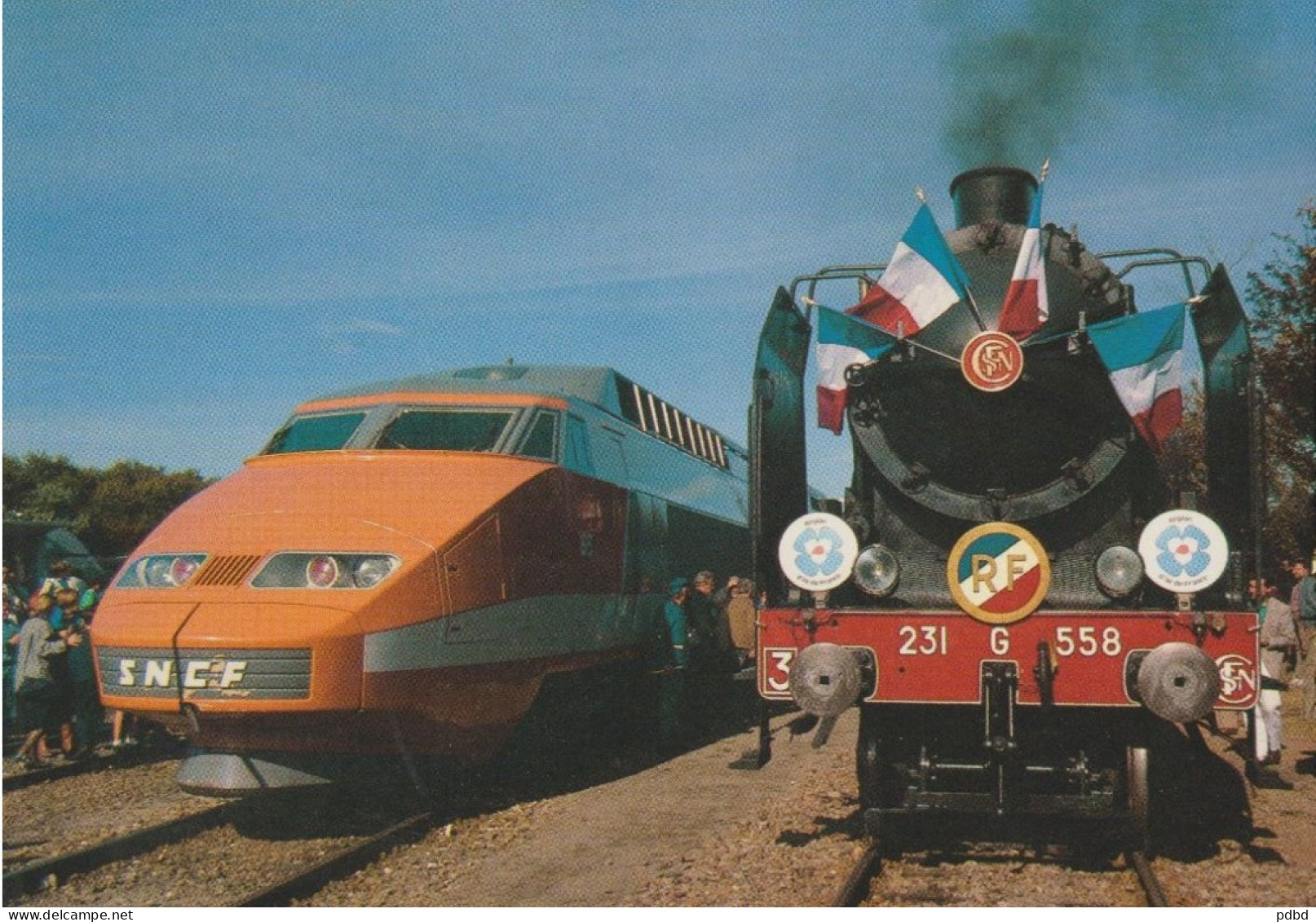 TGV 85 . SNCF . Photo Sebo Rezvani  . Grand Format . TGV Et 231G558 . Paris . 10 1997 . - Eisenbahnen