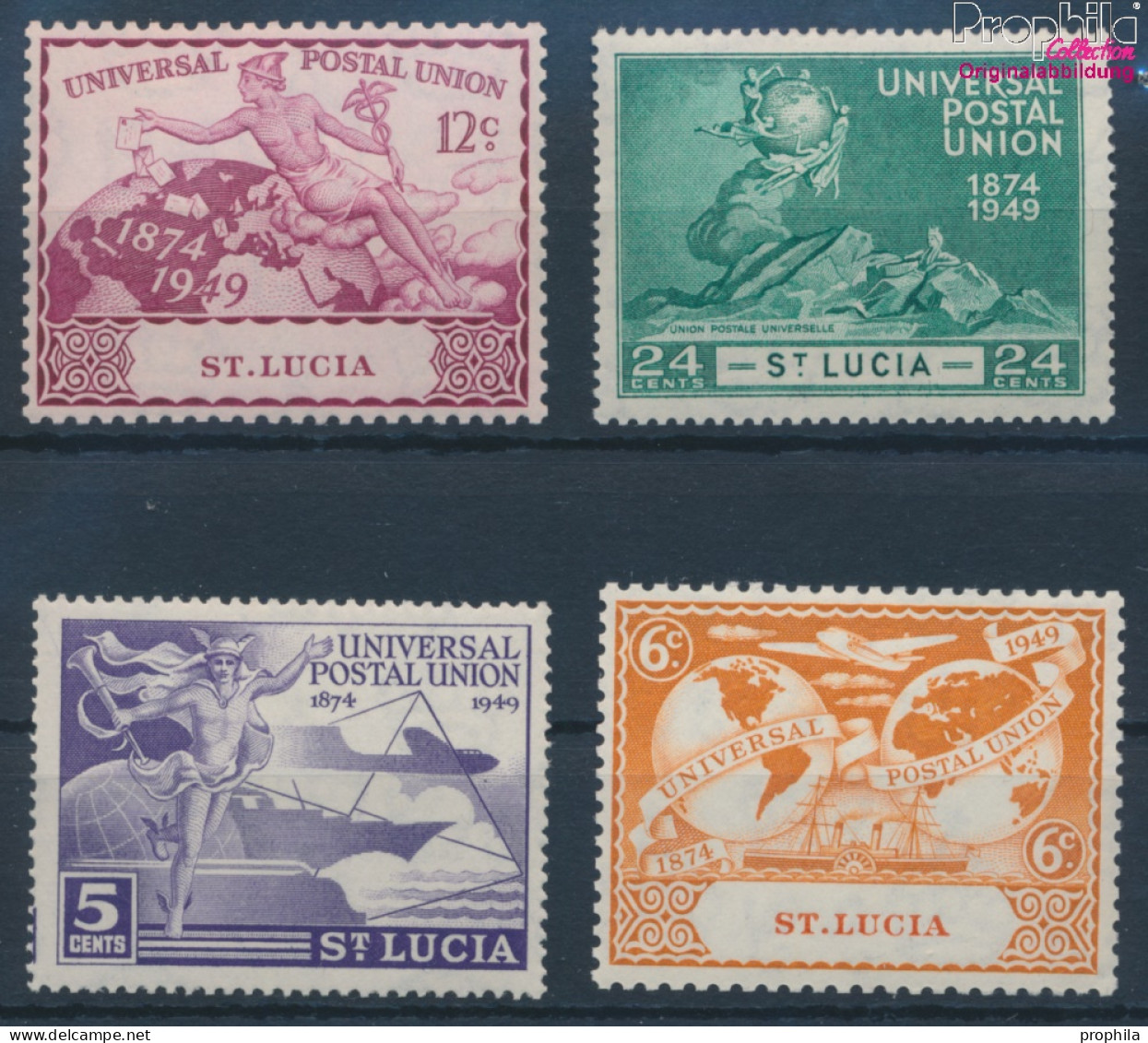 St. Lucia 134-137 (kompl.Ausg.) Postfrisch 1949 75 Jahre UPU (10364172 - St.Lucie (1979-...)