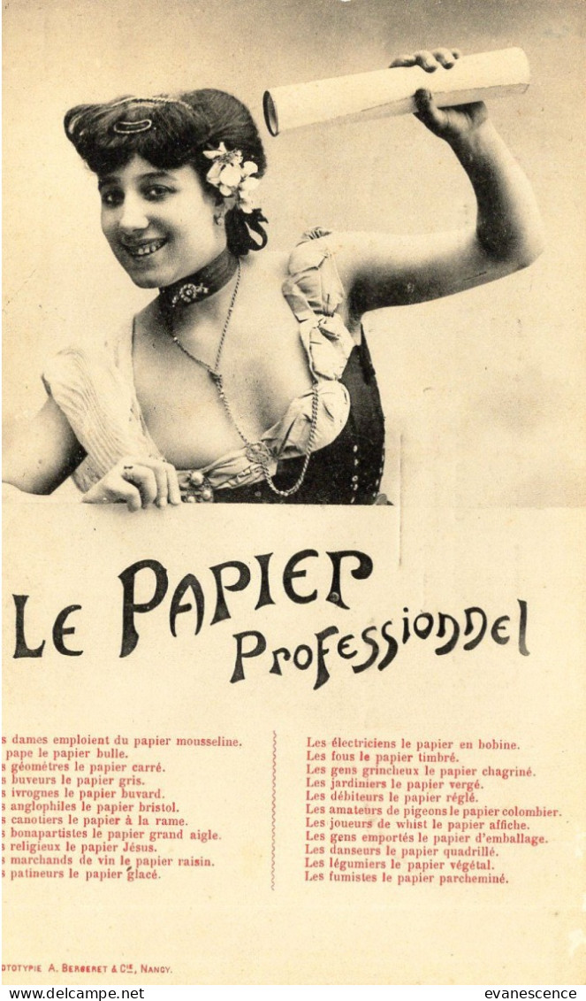 Bergeret :  Le Papier Professionnel (petit Grignotage Bord H)  ///   Ref.  Mars 24 :  N° 29.588 - Bergeret
